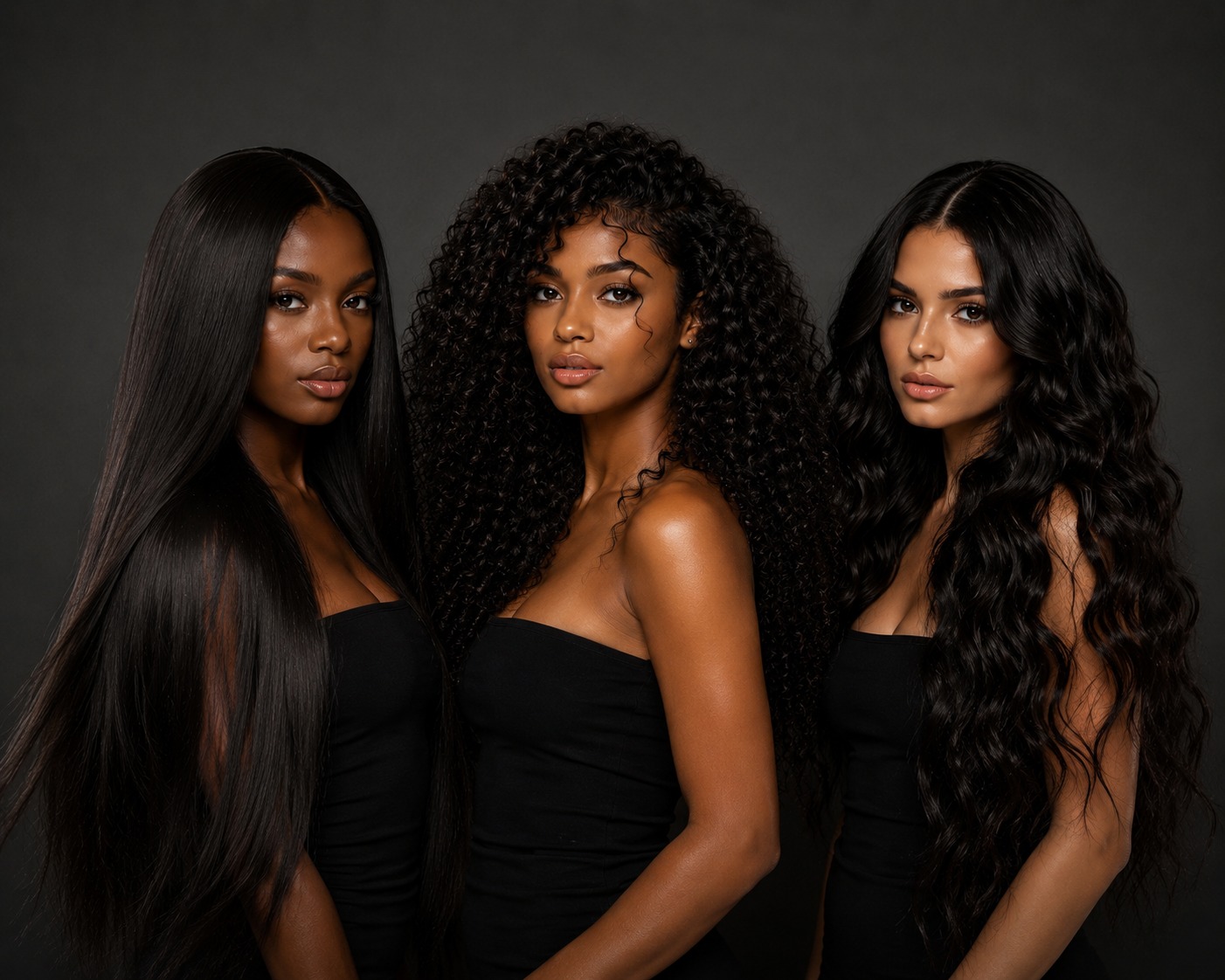 ELHAIR COUTURE — Straight, Curly, Waves — trois textures signature